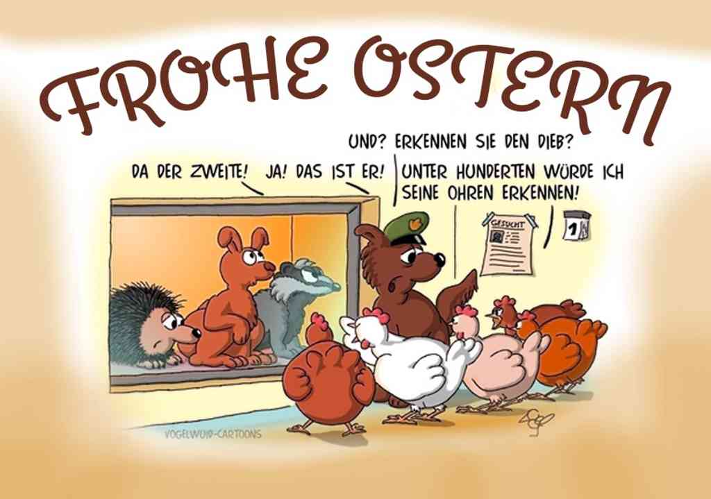 Alle Jahre wieder werden den Hühnern die Verdächtigen wegen Eierdiebstahls ...